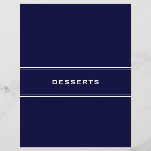 Ontvang divider Desserts Navy Blue (Achterkant)