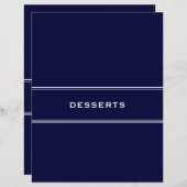 Ontvang divider Desserts Navy Blue (Voorkant / Achterkant)