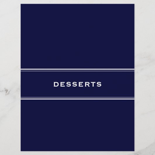 Ontvang divider Desserts Navy Blue (Voorkant)