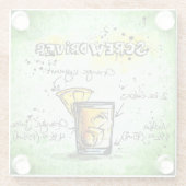 Ontvang Drink schroevendraaier Glazen Onderzetter (Achterkant)