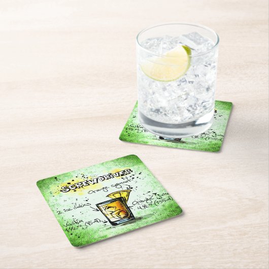 Ontvang Drink schroevendraaier Kartonnen Onderzetters (Insitu)