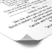 Ontvang een cadeautje voor een vrolijke huwelijksd poster (Hoek)