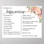 Ontvang een gelukkig huwelijksgebaar met een bruin poster<br><div class="desc">Klik op "Ontwerp bewerken" om de lay-out aan te passen of te personaliseren (tekst wijzigen,  lettertypekleur,  lettertypestijl). ** Zie het volledige collectie voor de bijbehorende uitnodiging,  games voor vrijgezellenfeesten,  labels en bordjes.**</div>