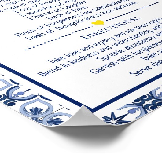 Ontvang een Happy Marriage Lemons Shower Gift Poster (Hoek)