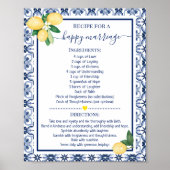 Ontvang een Happy Marriage Lemons Shower Gift Poster (Voorkant)
