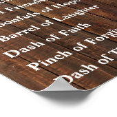 Ontvang een Happy Marriage Sign Western bruiloft Poster (Hoek)