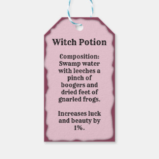 Ontvang een heks Halloween potion. Cadeaulabel