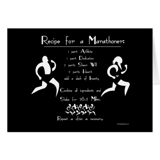 Ontvang een marathoner (Voorkant Horizontaal)