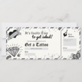 Ontvang een Tattoo Monochrome Cadeaubon (Voorkant)