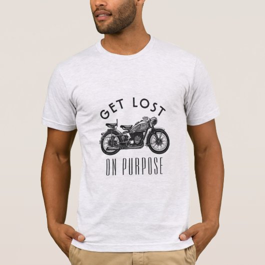 Ontvang een verlies op het doel - Zen-motorfiets T-shirt (Voorkant)