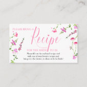 Ontvang een verzoek om bruinkroze wilde bloem informatiekaartje (Voorkant)