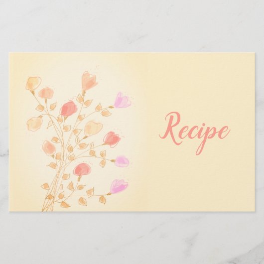 Ontvang Floral Designer Briefpapier (Voorkant)