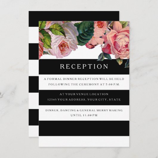 Ontvang grafische breedband met Rozen Informatiekaartje (Voorkant / Achterkant)