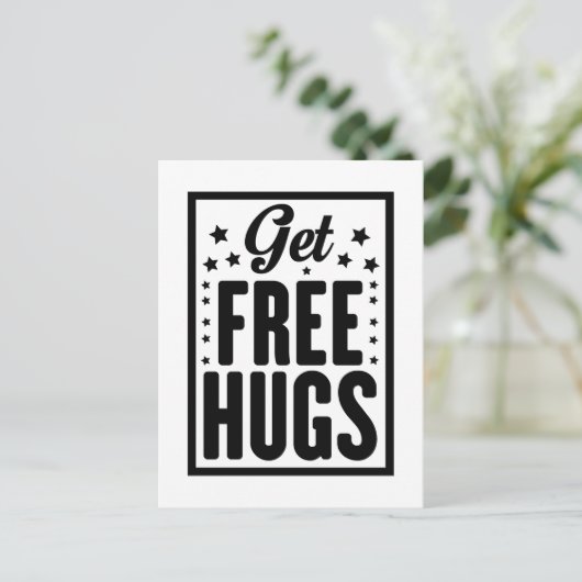 Ontvang gratis knuffels briefkaart (Staand voorkant)