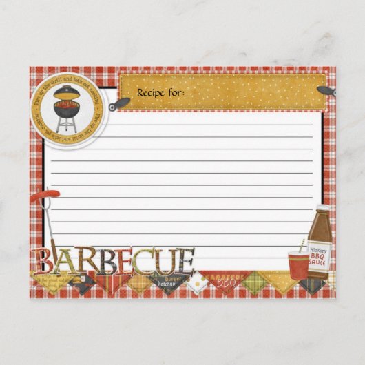 Ontvang het Briefkaart Vuur de barbecue Grill (Voorkant)