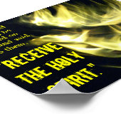 "Ontvang het Heilige Geest" poster (Hoek)