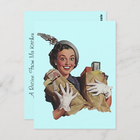 Ontvang het ontwerp van het Briefkaart van de Kaar (Voorkant / Achterkant)