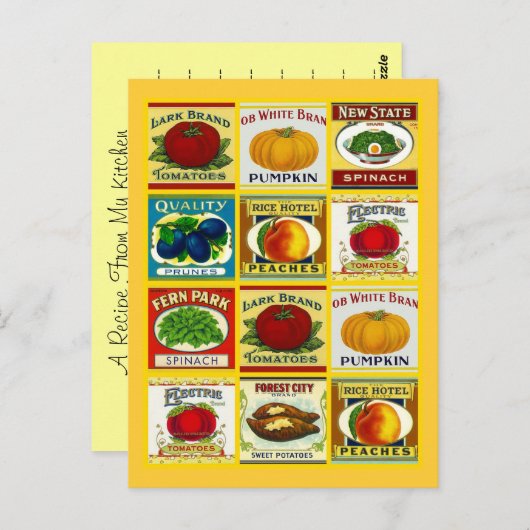 Ontvang het ontwerp van het Briefkaart van de Kaar (Voorkant / Achterkant)