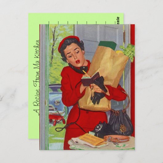 Ontvang het ontwerp van het Briefkaart van de Kaar (Voorkant / Achterkant)