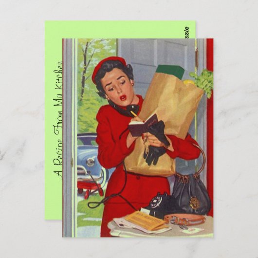 Ontvang het ontwerp van het Briefkaart van de Kaar (Voorkant / Achterkant)