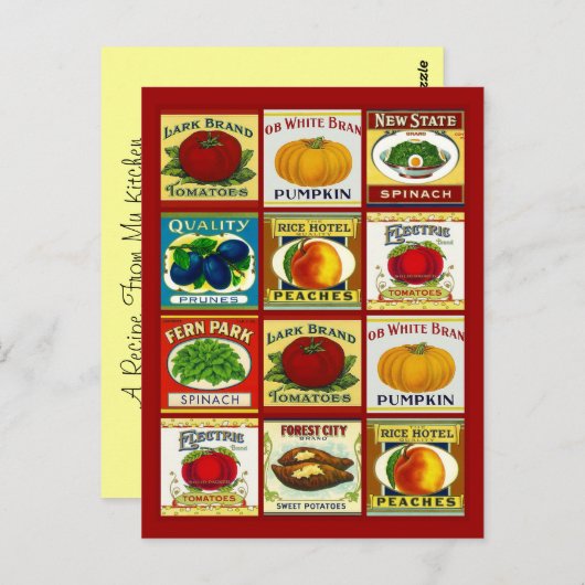 Ontvang het ontwerp van het Briefkaart van de Kaar (Voorkant / Achterkant)