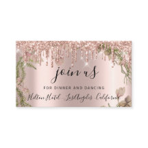Ontvang Kaart Weddenschap Bridal Floral Roos Driep