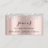 Ontvang Kaart weduwschap Vrijgezellenfeest Roos Dr Visitekaartje (Voorkant)