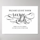 Ontvang Kaarten voor het bord voor het bruidshuwel Poster (Voorkant)