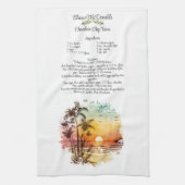 Ontvang keepaardbeugel thema Sunset Gift Theedoek (Verticaal)