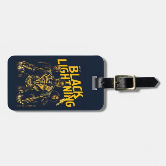 Ontvang Licht - Black Lightning Bagagelabel (Voorkant horizontaal)