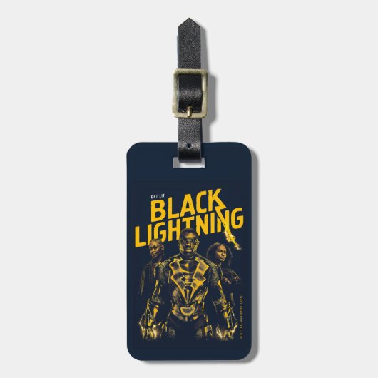 Ontvang Licht - Black Lightning Bagagelabel (Voorkant verticaal)