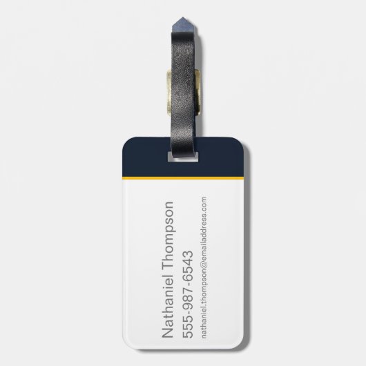 Ontvang Licht - Black Lightning Bagagelabel (Achterkant verticaal)