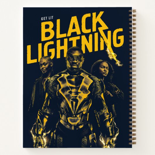 Ontvang Licht - Black Lightning Notitieboek (Achterkant)