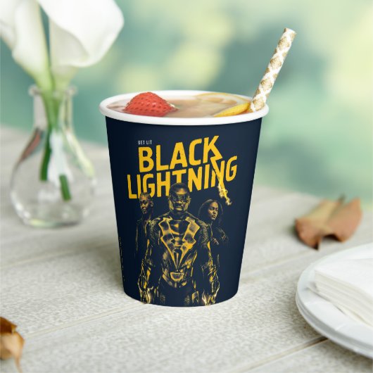 Ontvang Licht - Black Lightning Papieren Bekers (Insitu)