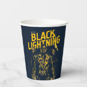 Ontvang Licht - Black Lightning Papieren Bekers (Achterkant)