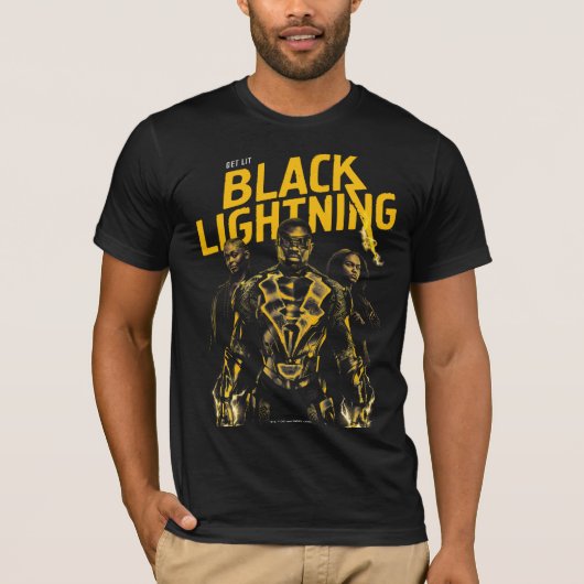 Ontvang Licht - Black Lightning T-shirt (Voorkant)