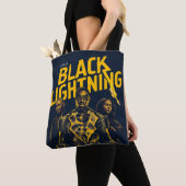 Ontvang Licht - Black Lightning Tote Bag (Dichtbij)