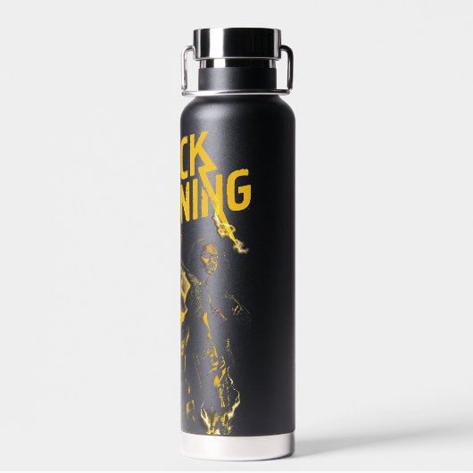 Ontvang Licht - Black Lightning Waterfles (Achterkant)