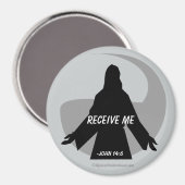 Ontvang me John 14:6 Bijbelprijsvragen Magneet (Voorkant / Achterkant)