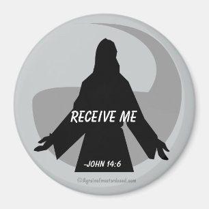Ontvang me John 14:6 Bijbelprijsvragen Magneet