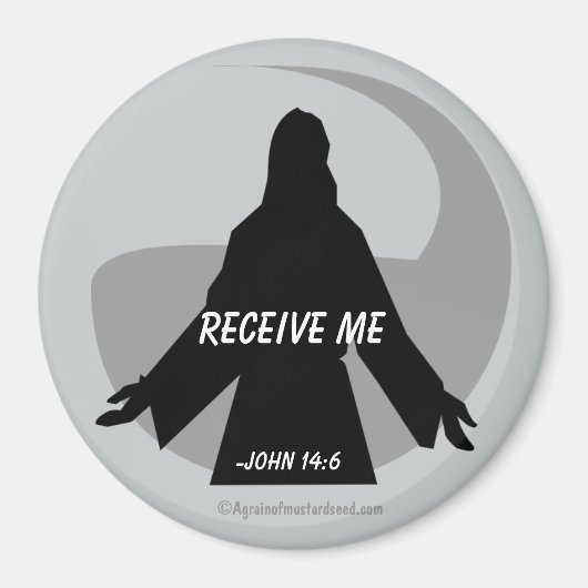 Ontvang me John 14:6 Bijbelprijsvragen Magneet (Voorkant)