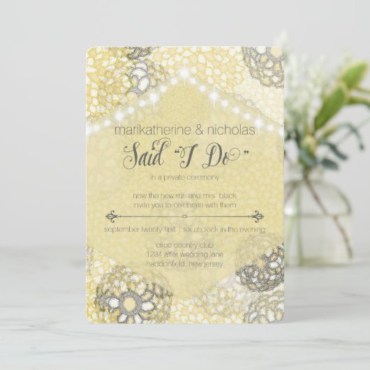 Ontvang slechts bloemen & de Uitnodigingen van de  (Staand voorkant)