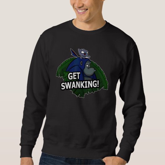 Ontvang slinkse gorilla's en kattendesign trui (Voorkant)