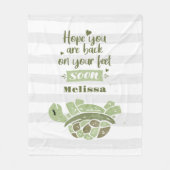 Ontvang snel persoonlijke wensen voor het kotsen v fleece deken (Voorkant)