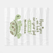 Ontvang snel persoonlijke wensen voor het kotsen v fleece deken (Voorkant (Horizontaal))