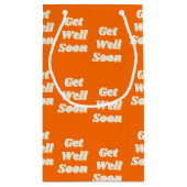 Ontvang snel tekst op sinaasappel klein cadeauzakje (Achterkant)