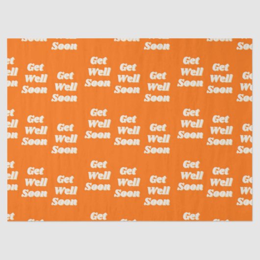 Ontvang snel tekst op sinaasappel tissuepapier (Voorkant)