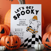 Ontvang Spooky Ghost verjaardagsuitnodiging Kaart