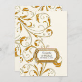 Ontvang Stropdas oude Hollywood Regency Black Kaart (Voorkant / Achterkant)