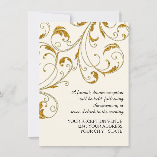 Ontvang Stropdas oude Hollywood Regency Black Kaart (Achterkant)